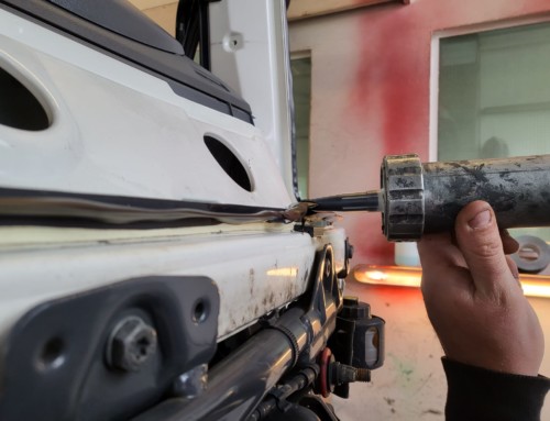 Remplacement pare brise camion